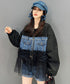 Denim Corset Tulle Layered Jacket